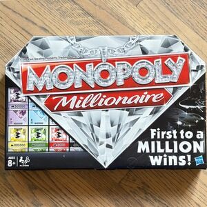 Hasbro Monopoly Millionaire Board Game Property Trading Diamond New Open Box